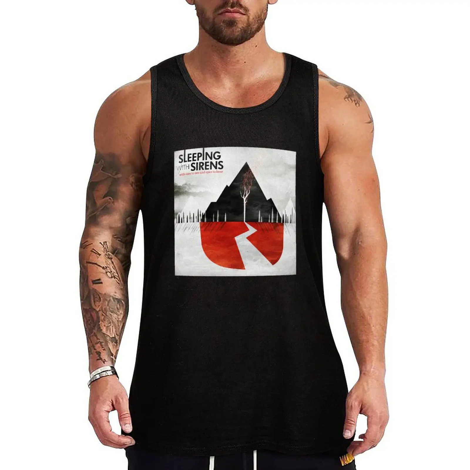 

Sleeping With Sirens with ears to see and eyes to hear Tank Top anime top muscular man Male vest