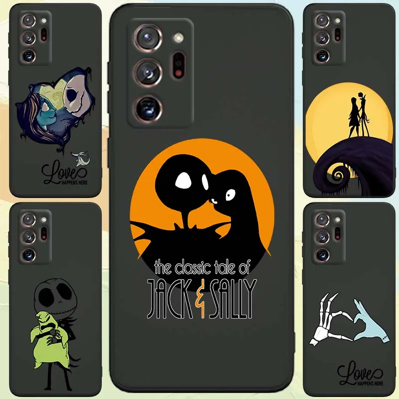 

The Nightmare Before Christmas Phone Case For Samsung A73 A72 A71 A55 A54 A53 A52 A51 A13 A22 A16 A15 A05s A14 A05 A06 5G Black
