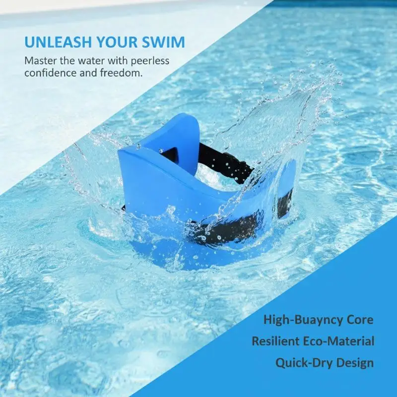 EVA Swim Training Buoyancy Belt Waterproof Quick Drying Adjustable Strap for Adult Kids Swimming Beginner Pool Use
