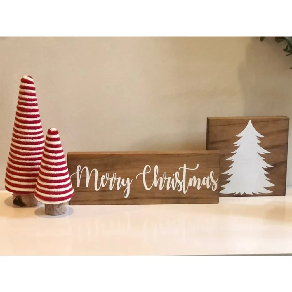 

Mini Christmas Tree Ornament Farmhouse Yarn Table Decoration Multi-Color Simulation Christmas Pine Tree Set Festive Holiday