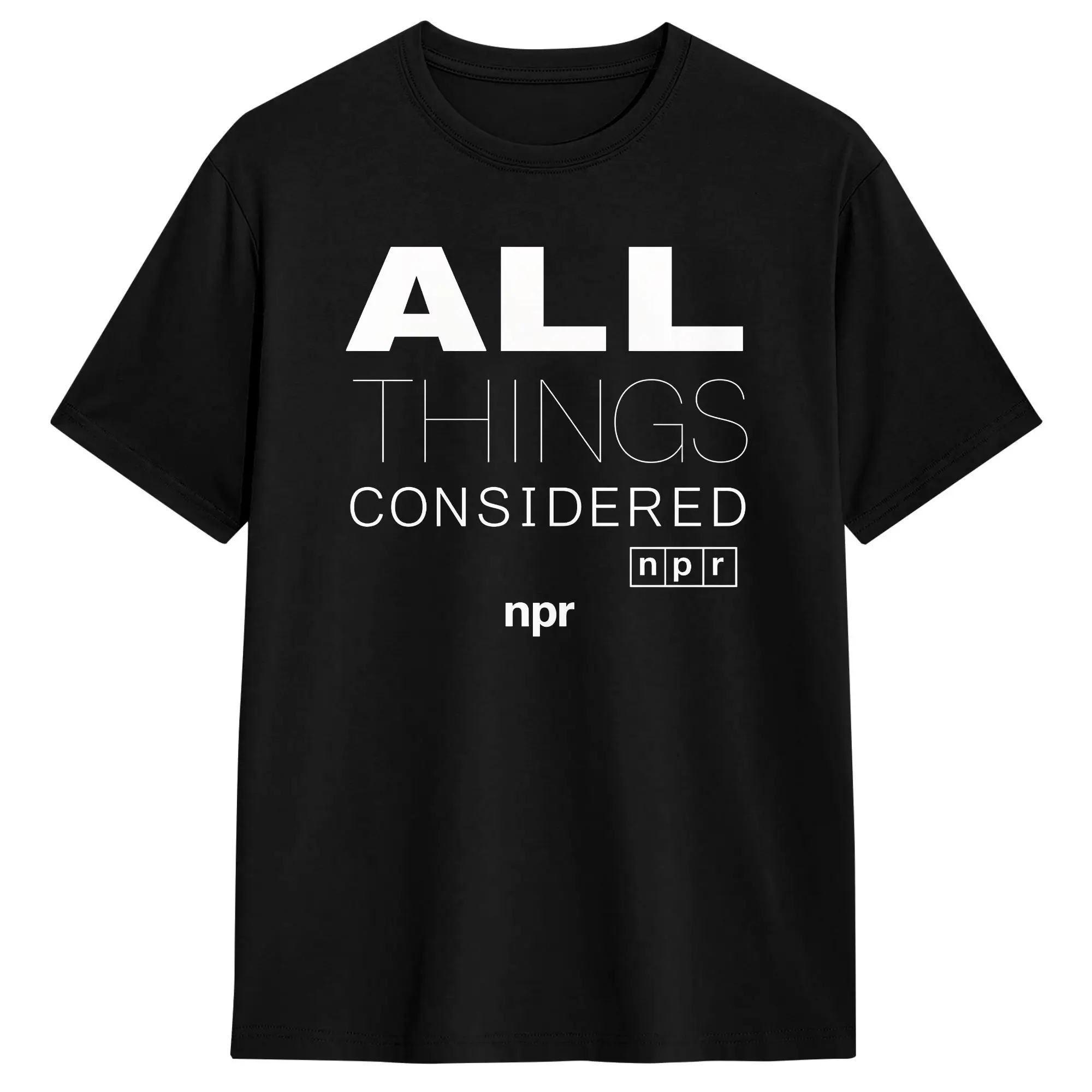 All Things Considered npr T Shirts  100 Cotton Tops Summer Streetwear Short Sleeve T-Shirt O Neck Trendy Cool Pattern Tshirt