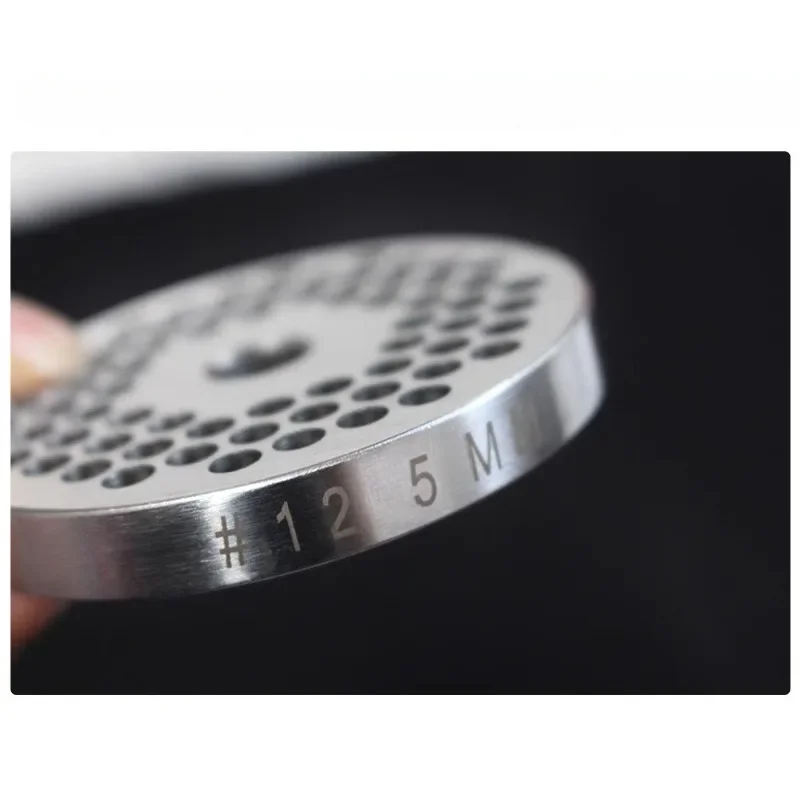 #12 Type Meat Grinder Blade Stainless Steel Cross Head Hole Plate Grate Screen Sieve Plate Meat Grinder Accessories Replacement
