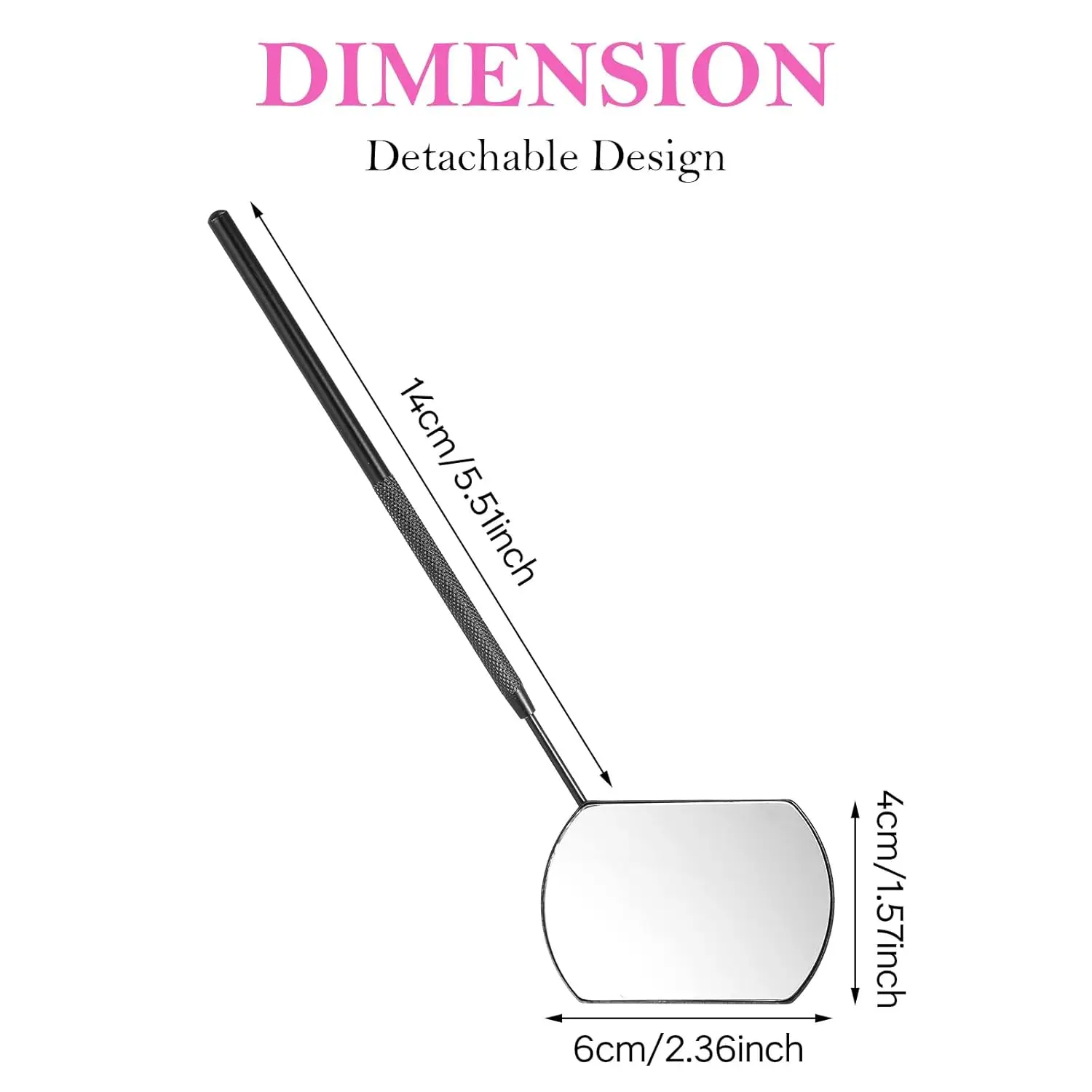 1 PCs Lash Extension Mirror Eyelash Extension Grafting Tools Stainless Steel Multifunction Checking Lash Mirror Beauty Makeup