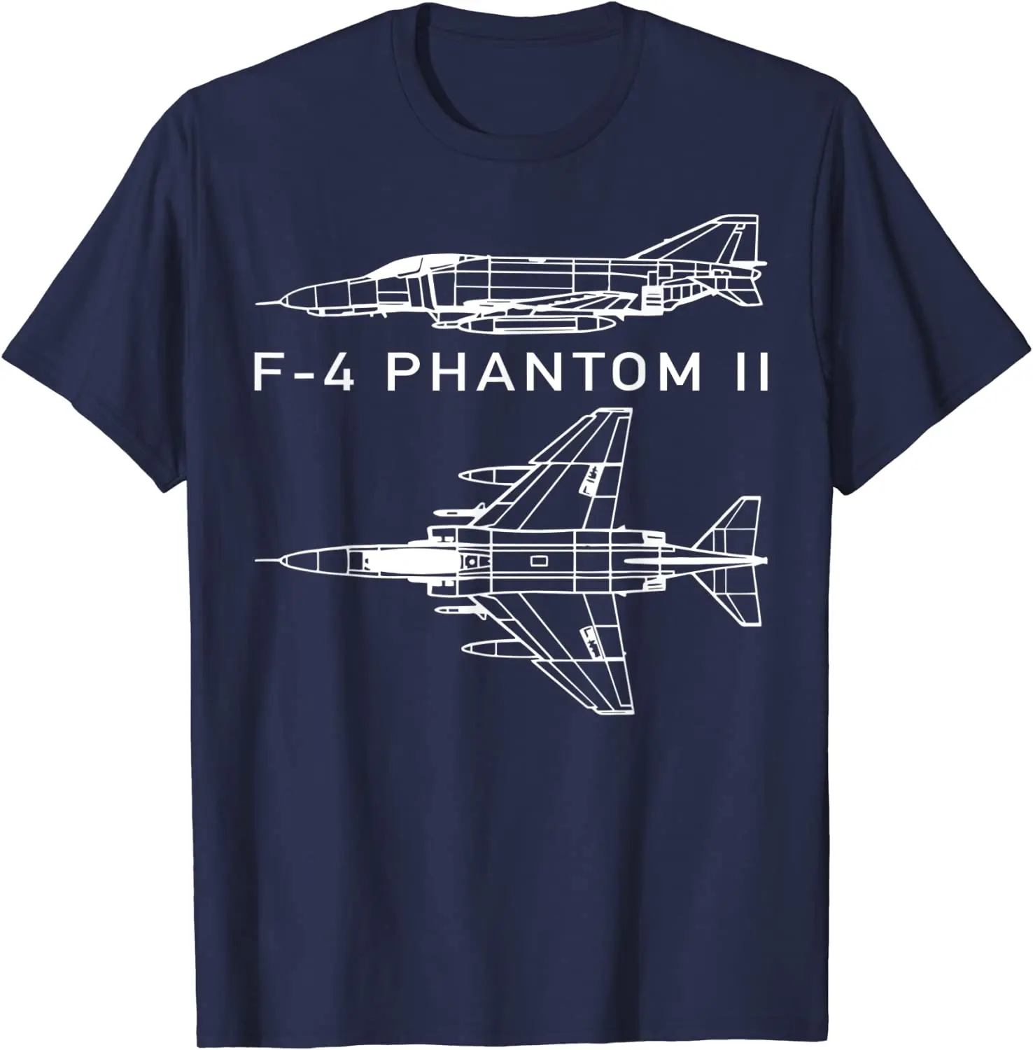 F-4 Phantom II Jet Fighter-bomber Plane Men T-Shirt Short Sleeve Casual 100% Cotton O-Neck Summer Shirt