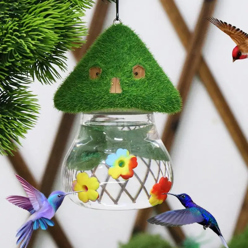 

Hangable Hummingbird Feeder Leak-Proof Hummingbirds Feeders for Outdoors No Drip Easy Clean Feeding Supplies Decoration
