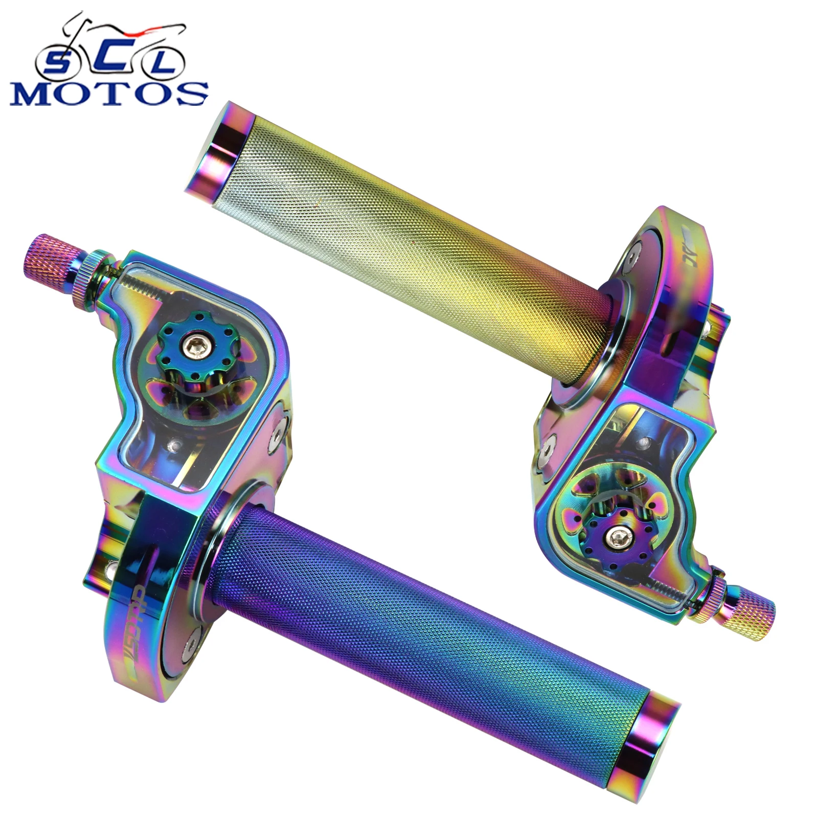 Sclmotos 22mm CNC aluminiowe akcelerator przepustnicy przewód przepustnicy uchwyty do 50 70 110 125 250 350 motor terenowy części motocyklowe