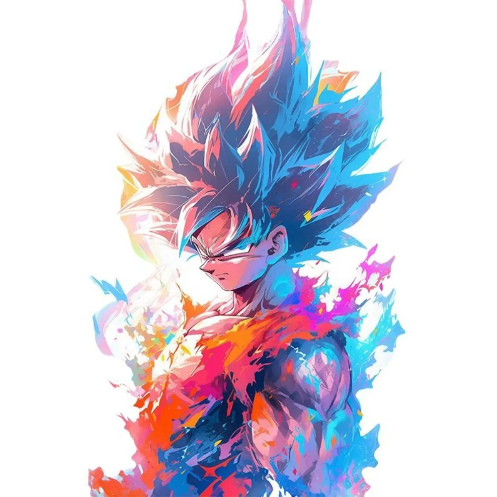 

30cm Dragon Ball Son Goku Electric Car Stickers Anime Cool Luggage Waterproof Large Stickers Car Body Wall Sticker Birthday Gift