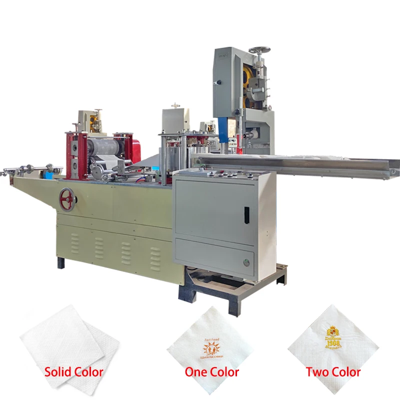 Two Colours Table Napkin Tissue Machine Serviette Napkin Machine Equipment For The Production Of Napkins