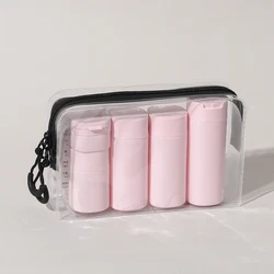 5pcs Multiple Colors Portable Soft Touch Cream Travel Dispenser Bottles Set for Lotion, Cleanser, Shampoo