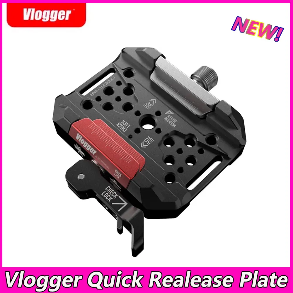 

Vlogger Quick Realease Plate fit for Manfrotto Arca Quick Set Up Mount Camera Tripod Clamp Adapter Accessories DLC90