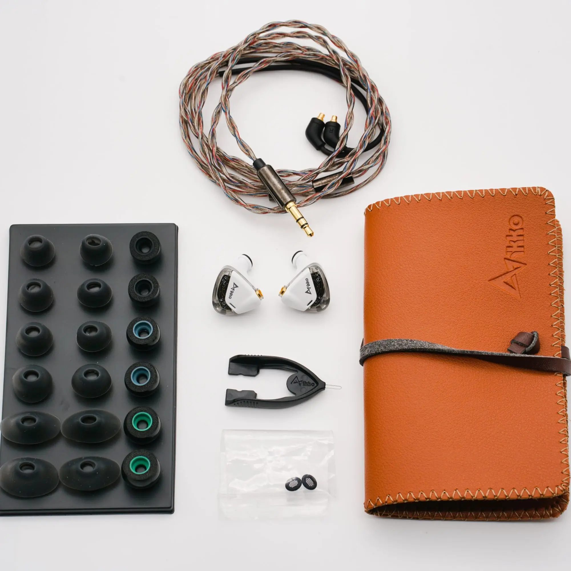 IKKO Opal OH2 Earphone berkabel, Headset musik headphone Monitor In-ear HIFI SVAS berlapis emas FPC Driver dinamis 8mm