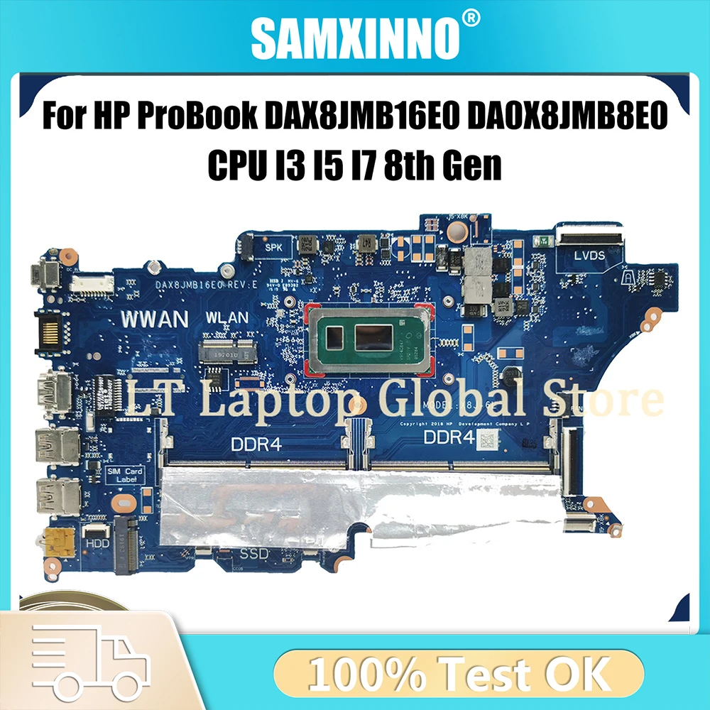

For HP ProBook 440 G6 450 Motherboard LT Laptop DAX8JMB16E0 DA0X8JMB8E0 With 5405U I3 I Pavilion 15-eg3000 Tested OK