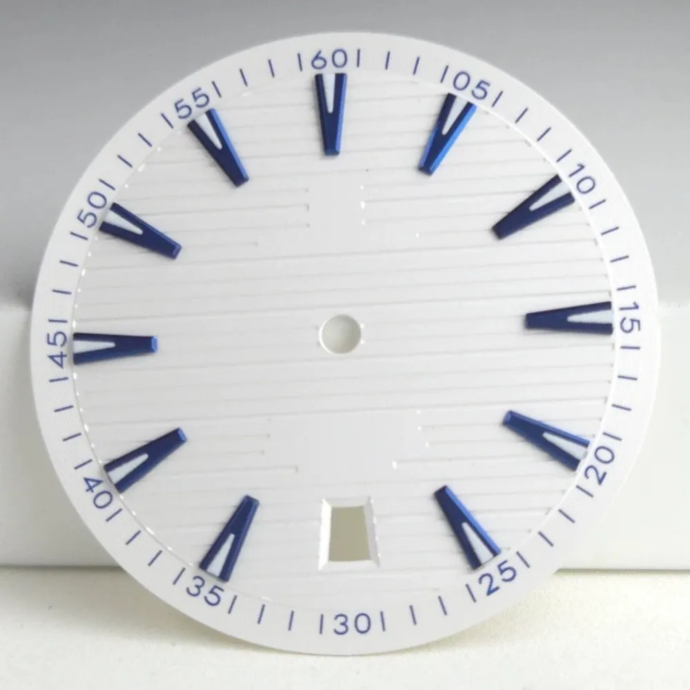 Watch Accessories 33.5mm Dial Sterile 6 o'clock Calendar Green Night Light Suitable for NH35 Movement Case Dial