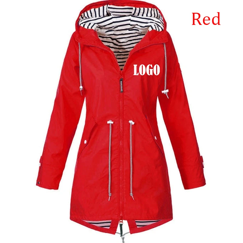 Customized Women Outdoor Jacket Running Coat Jackets Climbing Hooded Sleeve Hooded Windbreaker Jacket