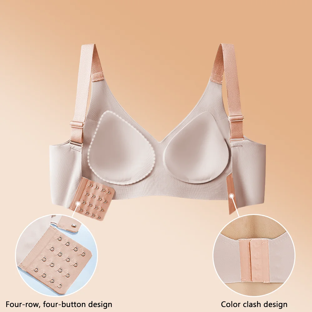 Seamless Bra Comfort Lingerie Women Sports Padded Tops Sexy Wireless No Steel Underwear Soft Bralette Support Bra Thin Intimates