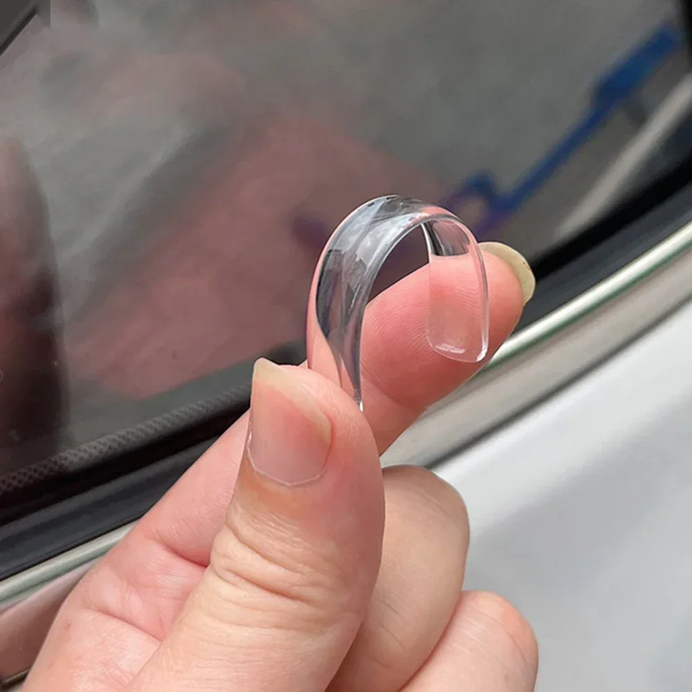 50/10 قطعة شفافة لا أثر حامي ملصق الذاتي لاصق سيليكون المضادة للتصادم ملصق لزوايا الخزانات خلف الباب