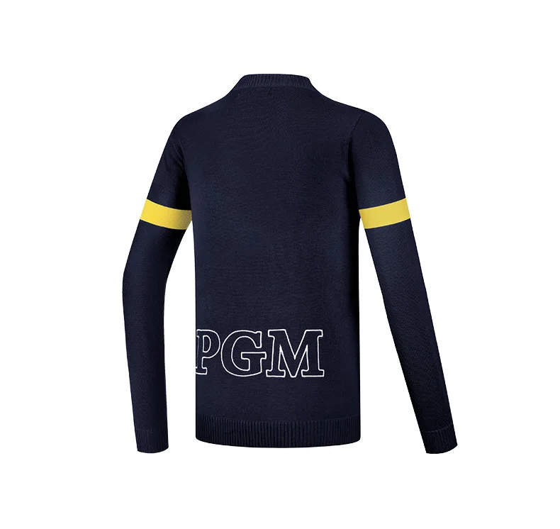 PGM Autumn and Winter Golf Clothing Boys Sweater Round Neck Thickened Mercerized Warm Long Sleeve T-Shirt