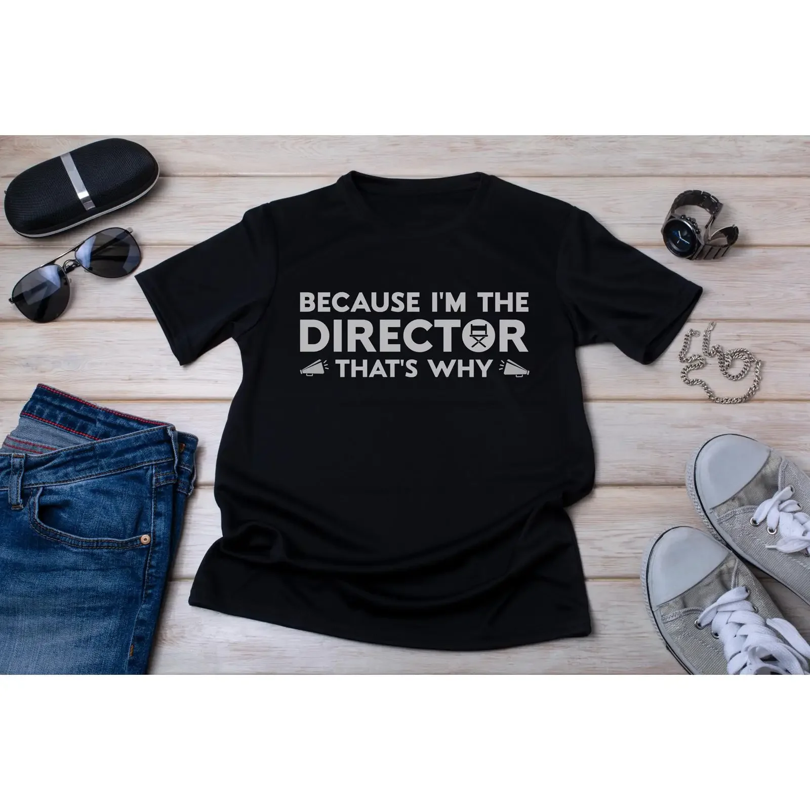 Director T Shirt Retro Filmmaker  vintage Washed streetwear Versatile fashion homme graphic Casual Breathable designer clothes