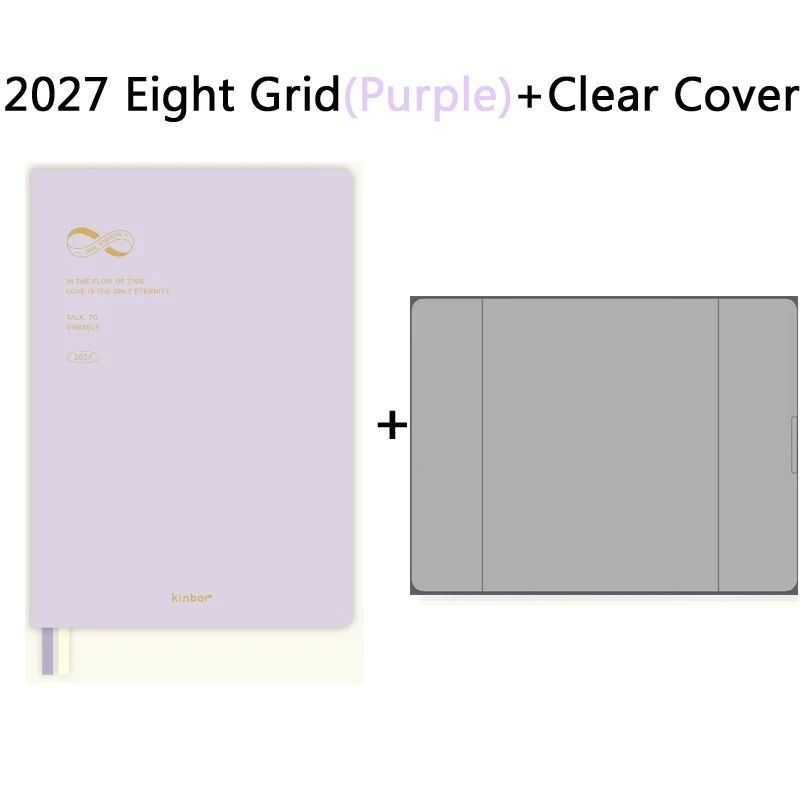 Kinbor 2027 Zeitplan/8-Teiliger A5-Planer, Wochenplaner zur Zeitmanagement-Organisation, Softcover-Notizbuch für tägliche Büroaufgaben