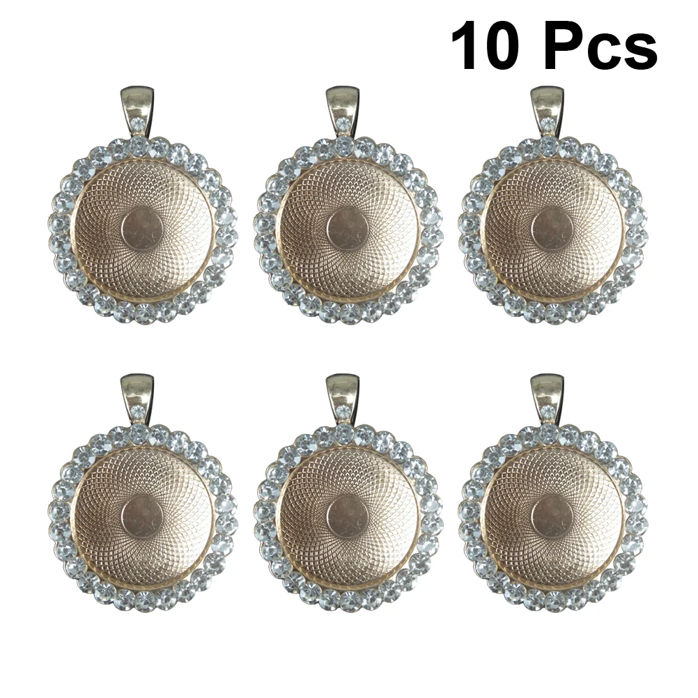 

10 шт., подвеска из сплава, подвеска со стразами, сделай сам, аксессуары для изготовления ювелирных изделий, ожерелье, браслет, брелок для скрапбукинга, подвеска из сплава, подвеска