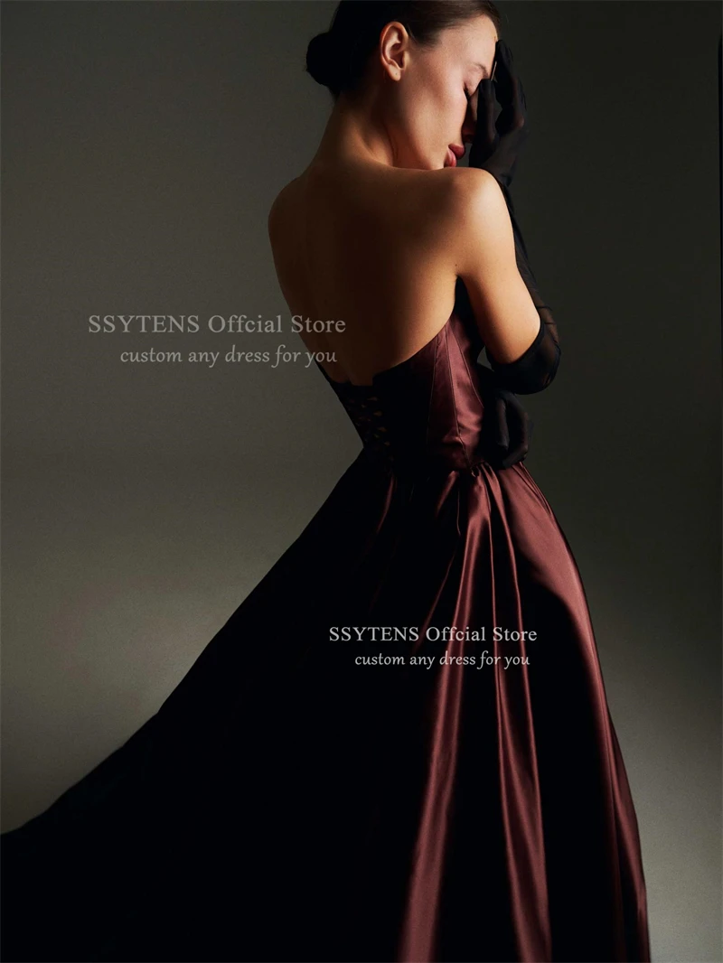 فساتين سهرة عربية بدون أكمام من SSYTENS، بدون أكمام، على شكل قلب، بدون أكمام، خط A، مناسبات خاصة، فستان حفلات، فساتين سهرة طويلة، حسب الطلب #3