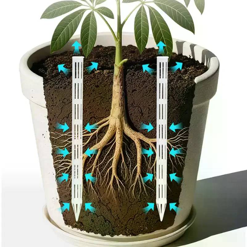 10Pcs Plant Aeration Tubes For Pots -Root Rot Prevention,Prevent Overwatering For Healthy Roots,Wet-dry Cycle.gardening Tools
