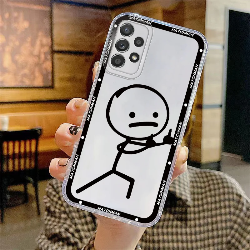 เคสสำหรับ Samsung Galaxy S23 Ultra S21 S22 FE Note 20 Ultra 10 S20 Plus S25 Edge S24 เคสโทรศัพท์แบบนิ่ม ลายตัวการ์ตูนน่ารัก
