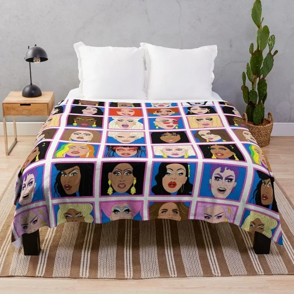 

Drag Race Winners 2021 Throw Blanket Shaggy Furry Soft Blanket for Bedroom Living Room