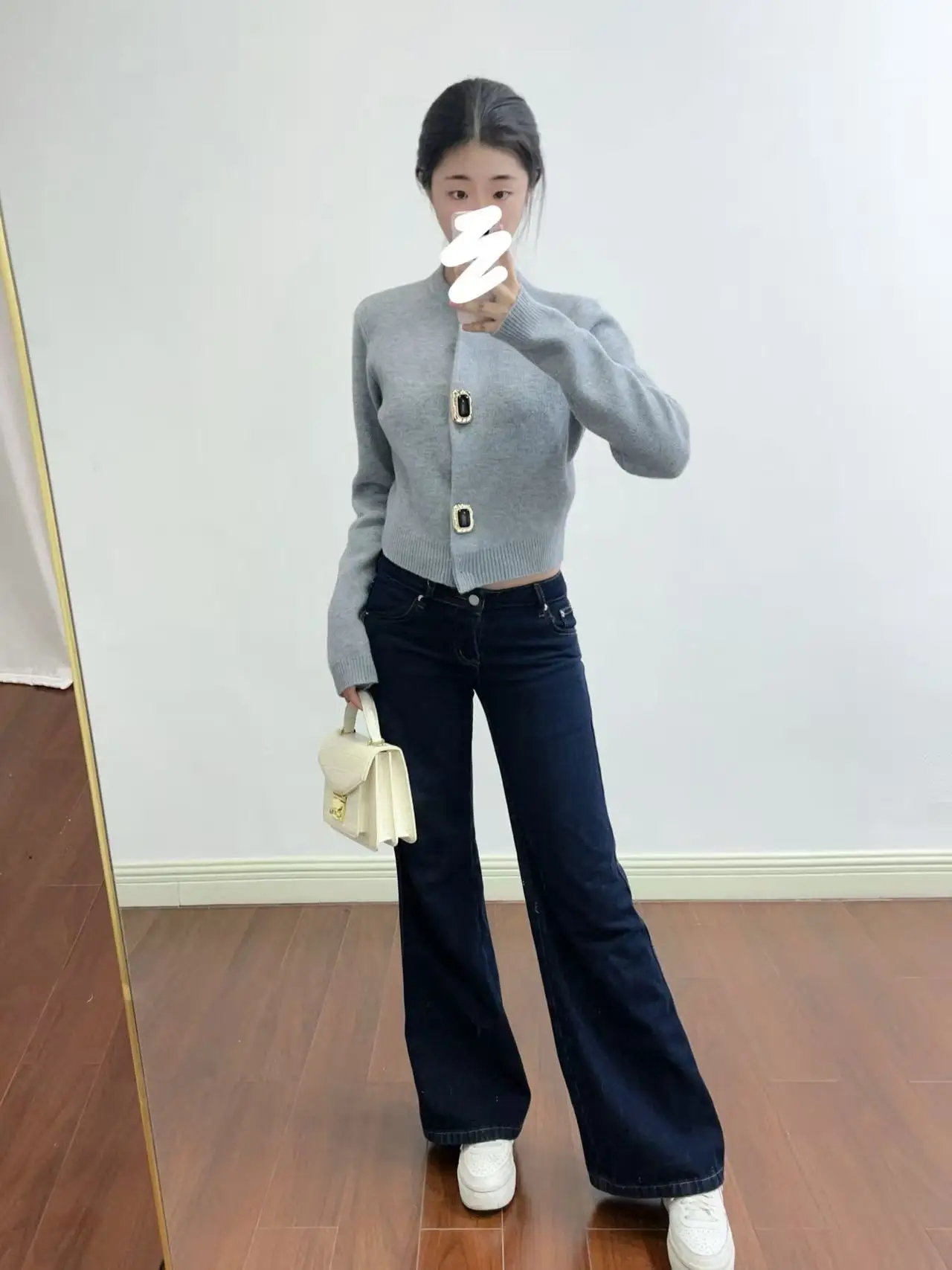 【Gift Free】 Women Knit Cardigan Top 2025 Spring Autumn Korean Style Casual Commuter Loose Fit Lazy Knitwear Round Neck Sweater