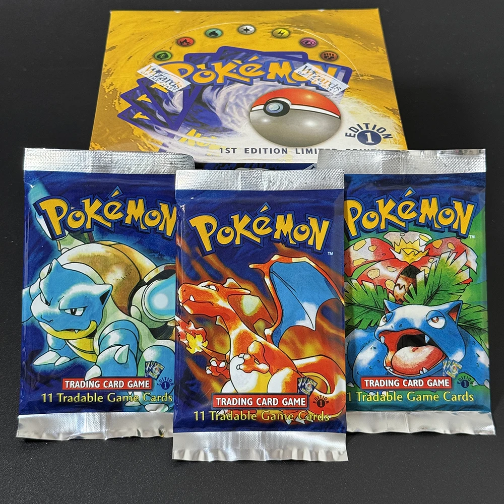 PKM Base Set Fossil Jungle Team Rocket Neo Destiny Booster Box 1999 2000 Year 1st Edition 1Box 36 Packs Proxy Game Cards Sealed