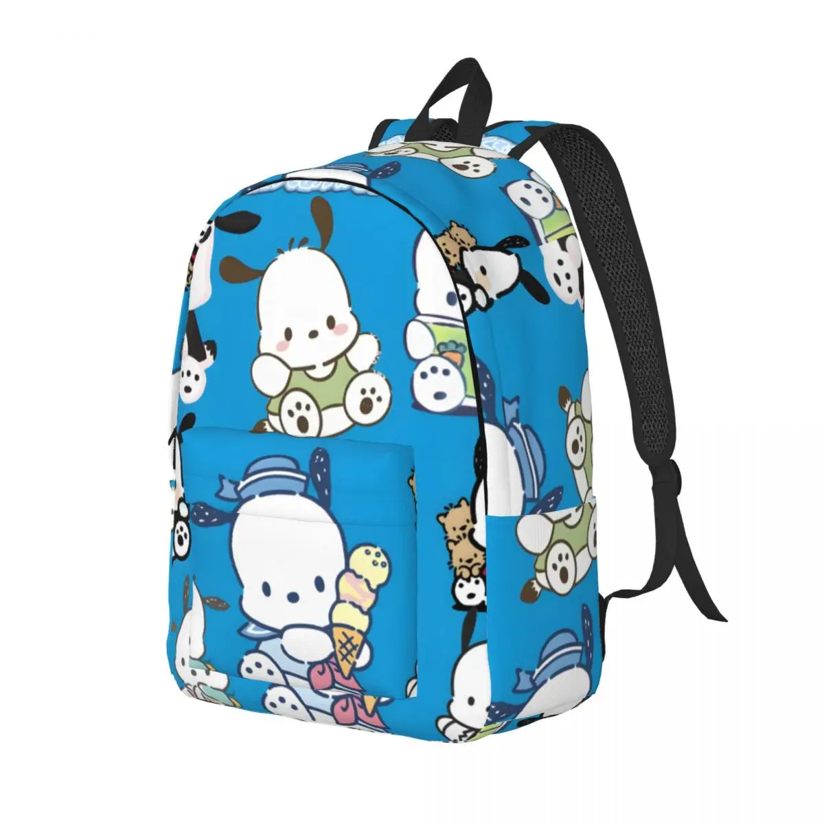 For Gifts Pochacco Multi Compartment Daypack Sanrio Adjustable Strap For Women Kid Schoolbag Hiking