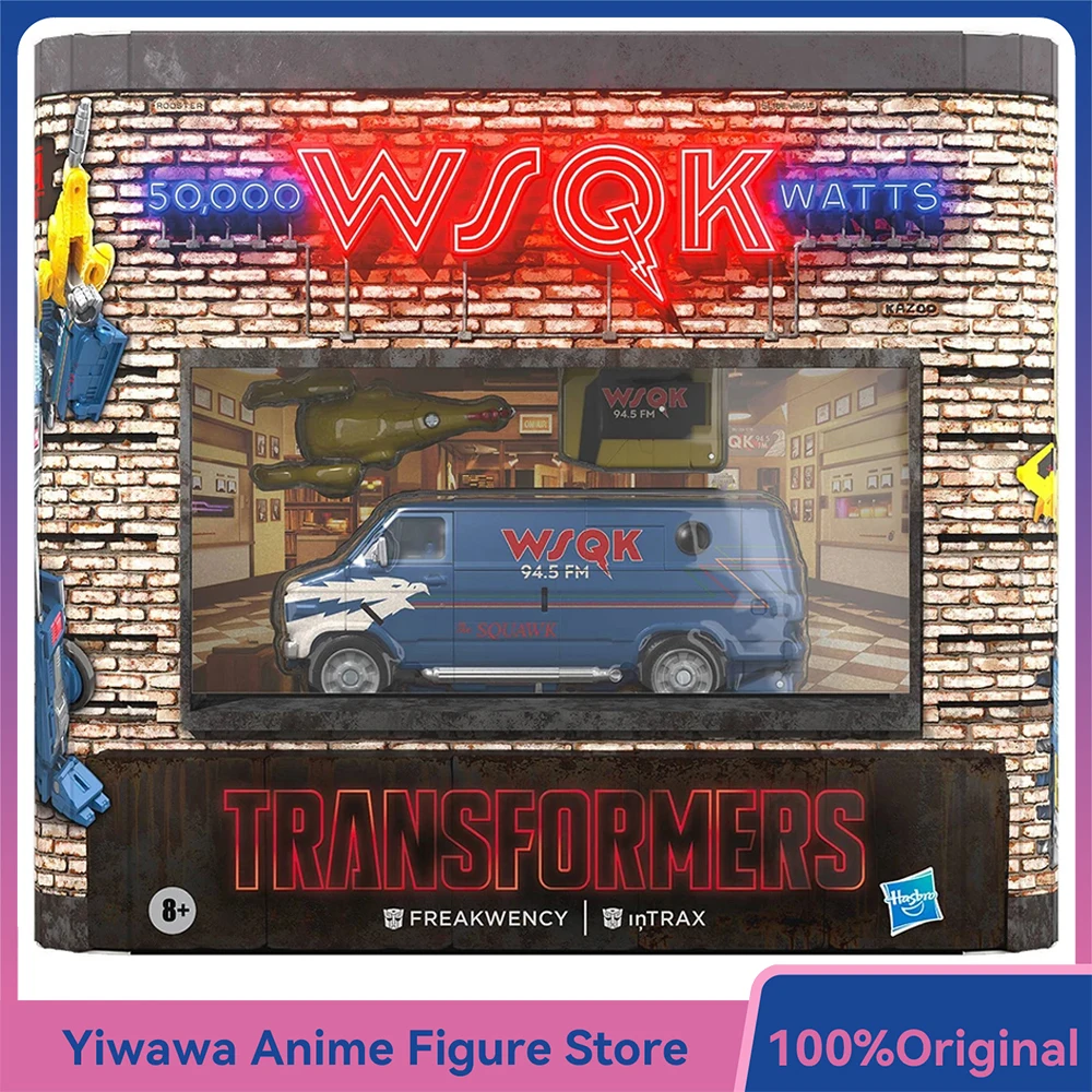 

Original Hasbro Transformers Collaborative Stranger Things Freakwency and 8-Trax 15cm Collectible Action Figure Model Toy Gifts