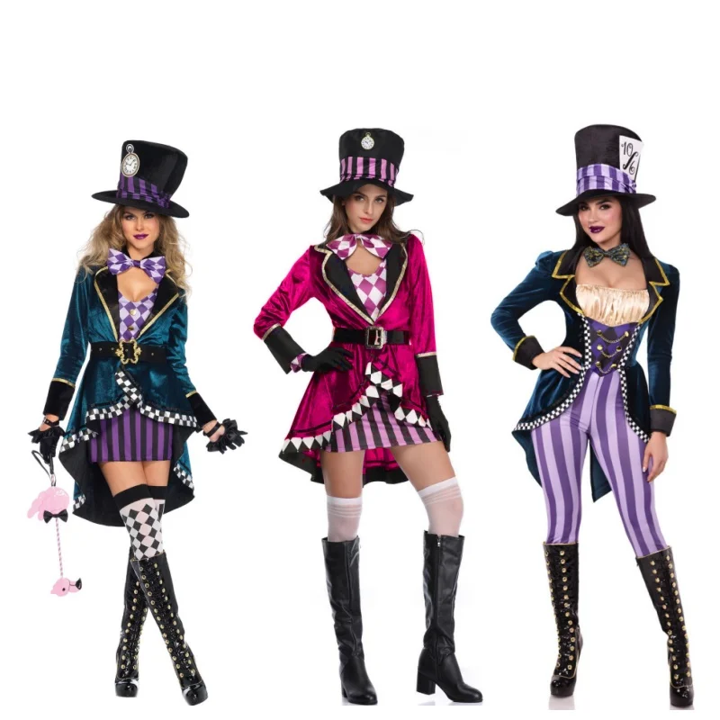 

Adult female magic wizard cosplay costume festival dark wizard witch robe role-playing performance costume