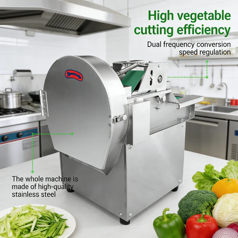 

Electric Vegetable Cutting Machine Cutter Slicer Cabbage Chilli Potato Onion Slice Strip Dice Cutting