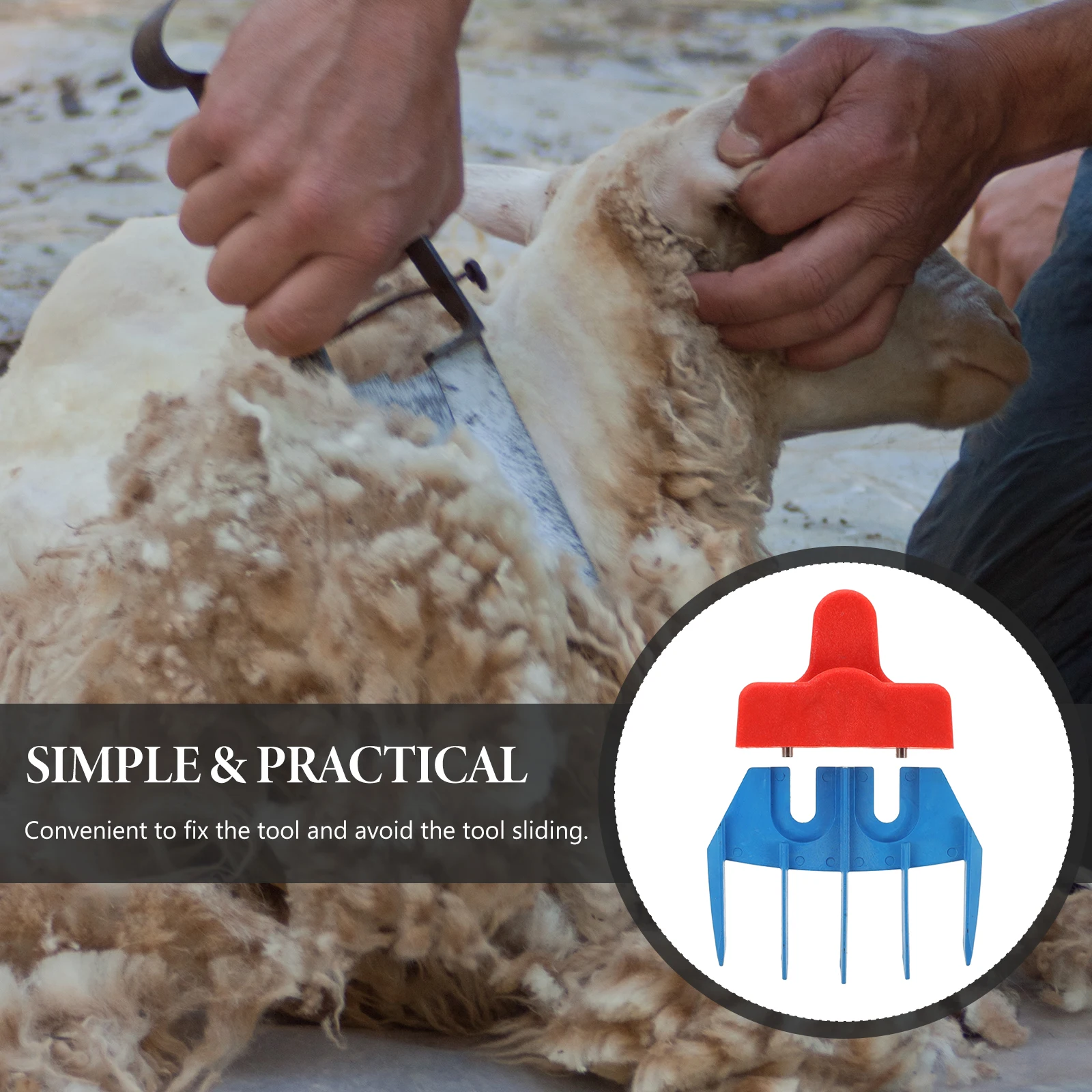 

1 set Sheep Shearing Parts Replacement Professional Knife Sharpener Trimmer Guide Holder Wool Tool Plastic Protective