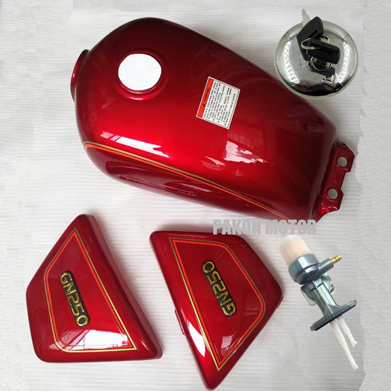 オートバイ燃料タンクセット Wangjiang スズキ Haojue QJmotor Qingqi GN250 GS250 WJ250 HJ250 QJ250 GN 250 タンクとカバー/キャップ/タップ