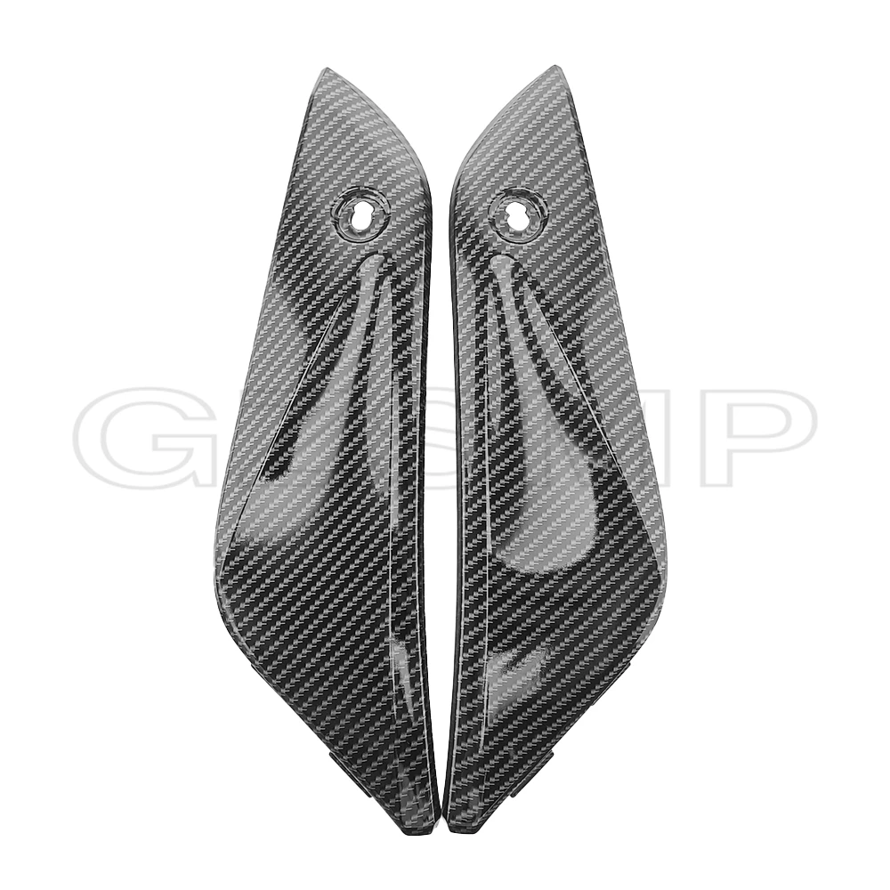 Carbon Fiber Pattern Front Motorcycle Tank Side Cover Panel Fairing Trim Cowl fit For Honda CBR1000RR CBR 1000RR 2004-2007 05 06