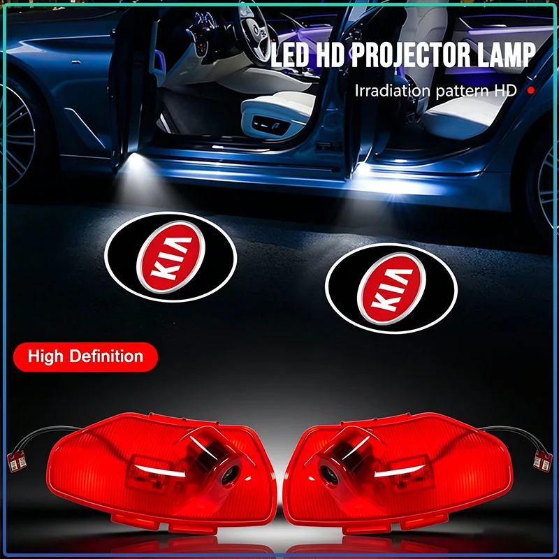 

2pcs Car Door LED Welcome Light LOGO Laser Projector Lamp Car Styling For Kia Rio Ceed Sportage Cerato Soul Sorento K2 K5 k6 K7