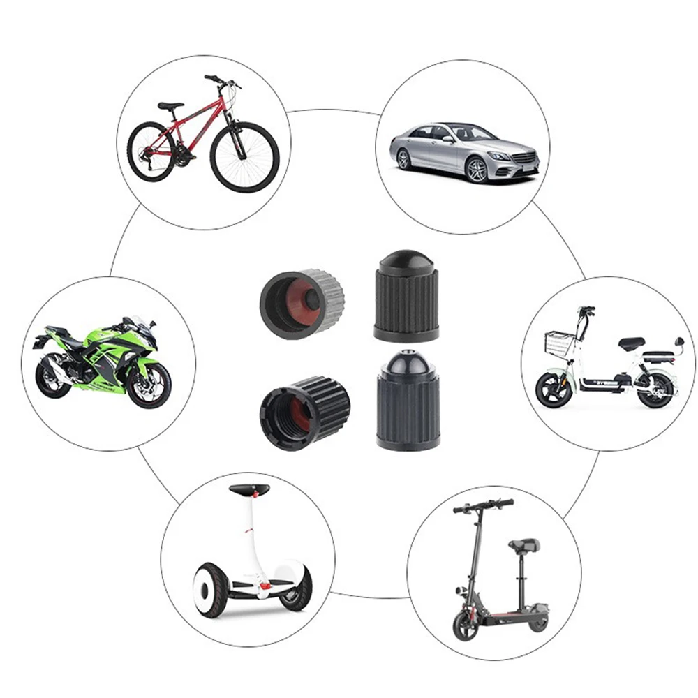 

10 Pcs 15mm Bicycle Tire Valve Cap Tyre Rim Stem Covers Dust Proof Decorative Motorcycle Bicycle Universal Caps