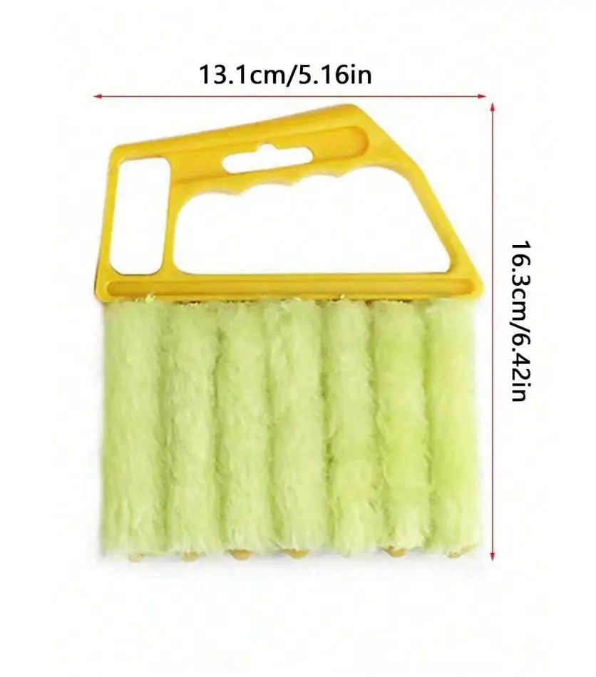 1pc Handheld Car Window/Door Track Dual-Sided Cleaning Brush, Window Sill Cleaner, Blind Duster, Groove Cleaning Tool