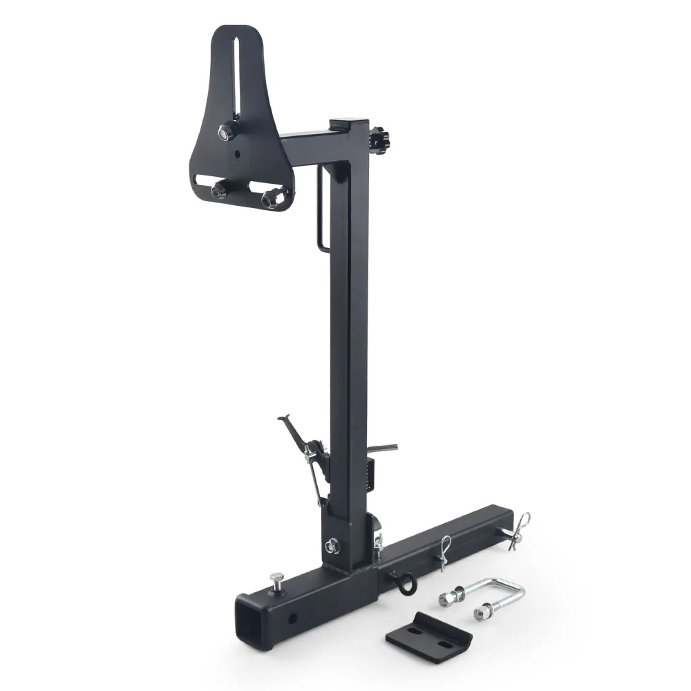 

RV Spare Tire Carrier Mount Adjustable Trailer Hitch with 2 Inch Receiver for 16" 16.5" 19.5" 22.5" 24" Wheels for Vans SUVs