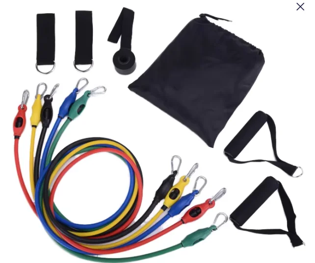 2026 Wholesale Custom Logo Yoga Elastic Gym Fitness Exercise Workout Latex  of Resistance Band Set 11Pc Fitness Training Tubepro