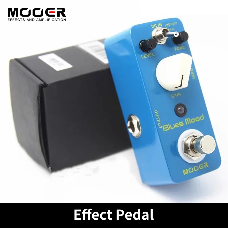 mooer-blues-mood-overdrive-guitar-effect-pedal-blues-style-2-modes-bright-fat-true-bypass-full-metal-shell