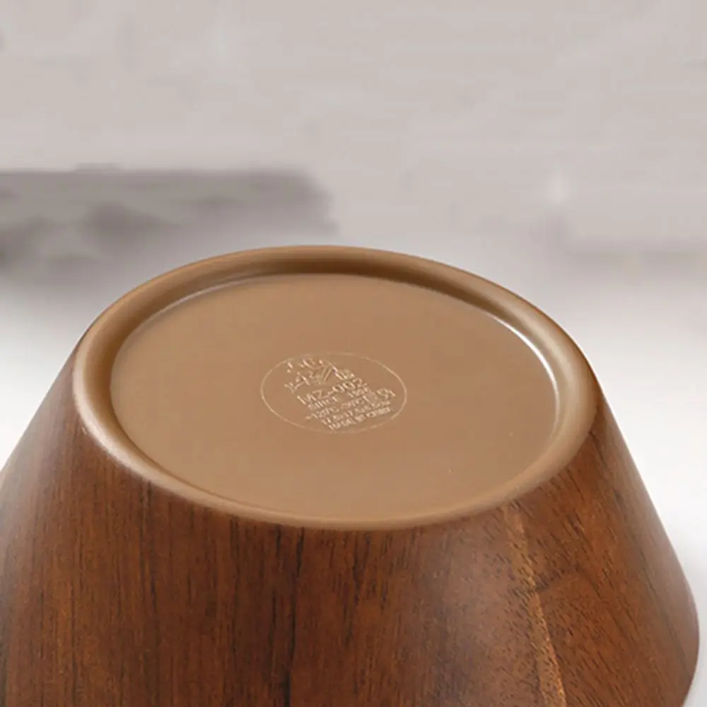 Stoviglie Melamina Grano di legno Ciotola per ramen Simulazione Ciotola di riso giapponese Grande capacità Lavabo per insalata approfondito Zuppa