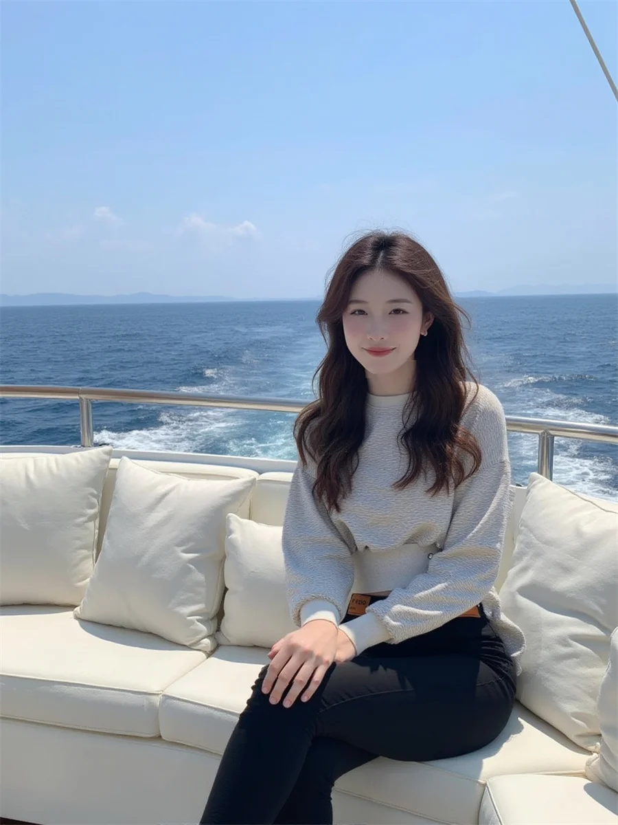 

Укороченный топ, женские толстовки Y2K, облегающая уличная одежда, винтажная эстетичная ретро-хип-хоп, длинный рукав, круглый вырез, графический принт, узор