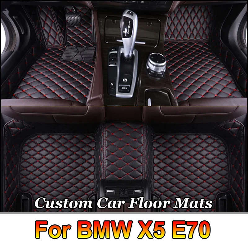 

Custom Car Floor Mats for BMW X5 E70 2006-2013 Years Artificial Leather Carpet Interior Car Accessories