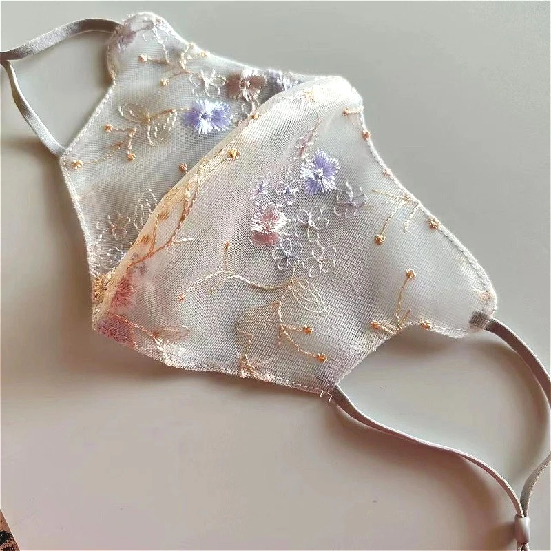 妖精ベールコスプレ日焼け止め防塵通気性刺繍ベールマスク女性のマスク中国の伝統的な古典舞踊ベール