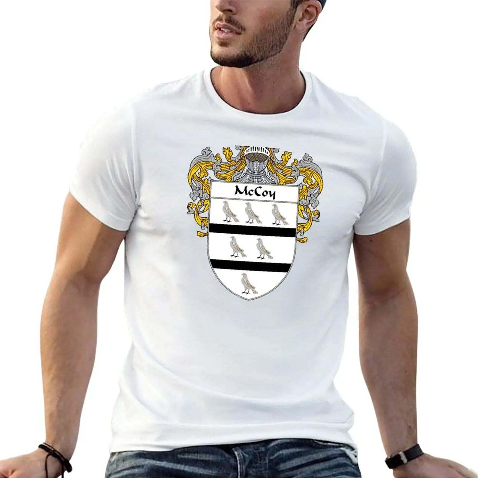 McCoy Coat of Arms/Family Crest T-Shirt customizeds customs design your own outfits for men