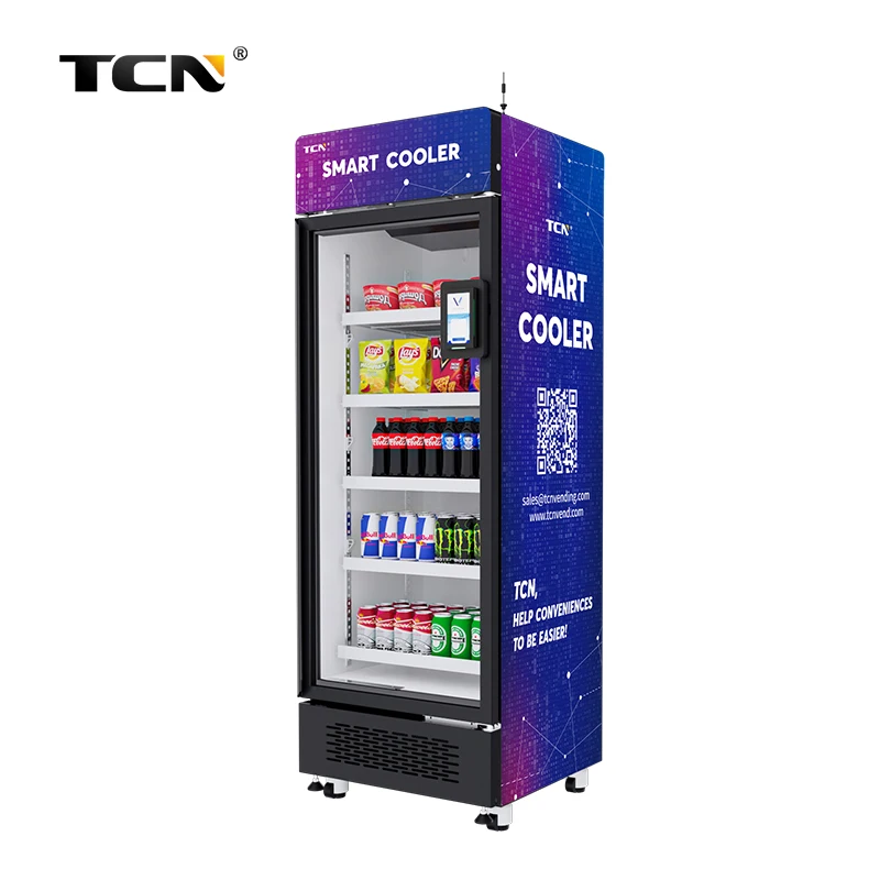 

AI Visual Recognition Vending Machine for Food and Drinks Smart Fridge Vending Machine for Touchless Shopping Popular in USA