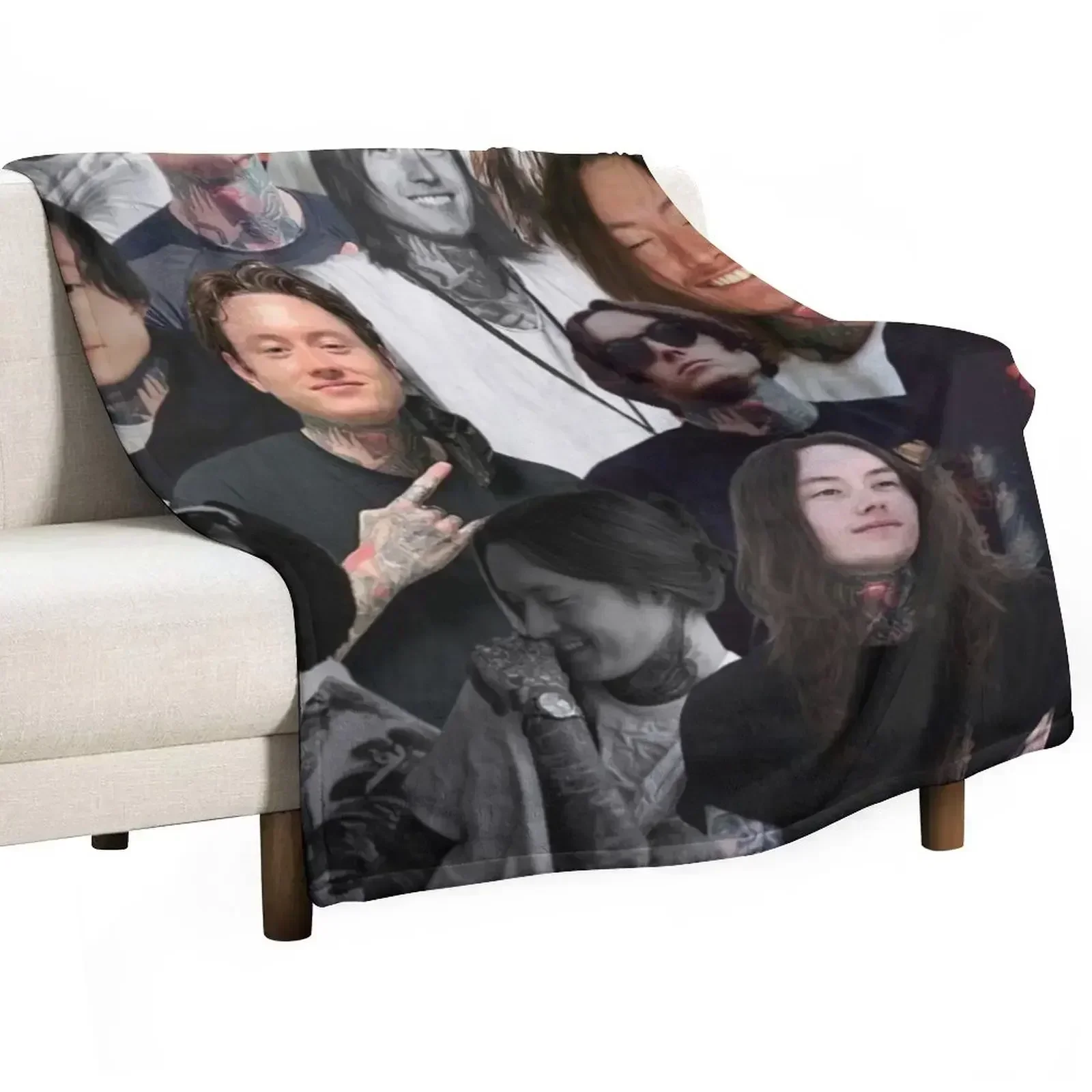 noah sebastian photo collage Throw Blanket Blankets For Bed Thins Multi-Purpose Heavy blankets ands manga Blankets
